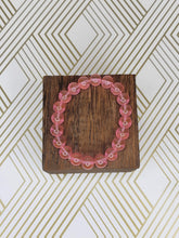 Load image into Gallery viewer, Pink (clear) - Beaded Bracelet
