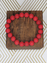 Load image into Gallery viewer, Matte Red - Beaded Bracelet
