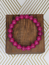 Load image into Gallery viewer, Magenta  - Beaded Bracelet
