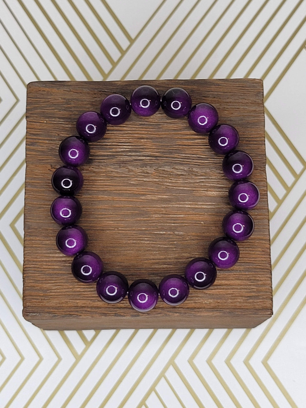 Ombre Purple - Beaded Bracelet