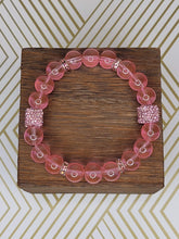 Load image into Gallery viewer, Glitter Cube (various colors) - Beaded Bracelet
