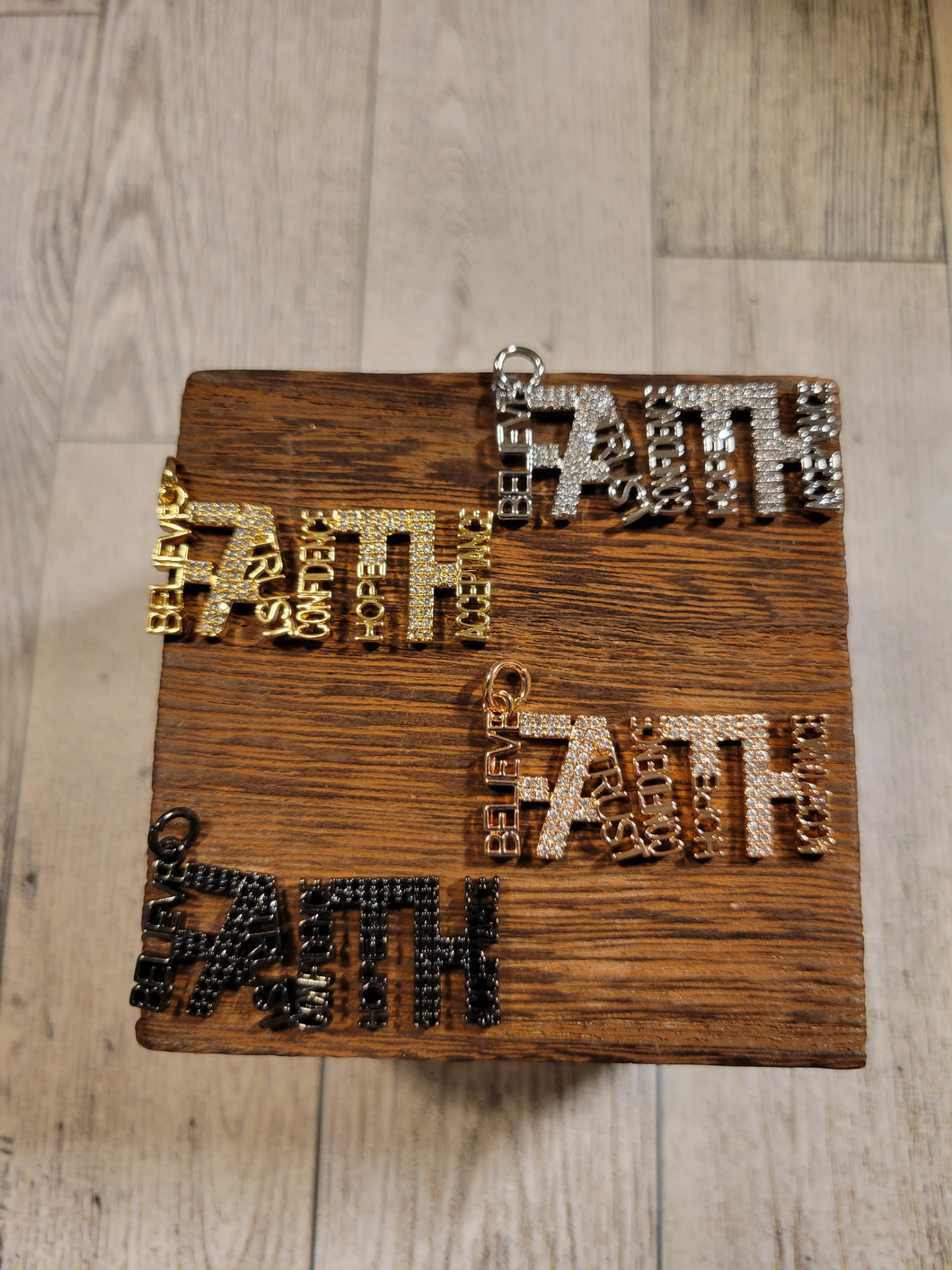 Faith w/ embedded words - Charm