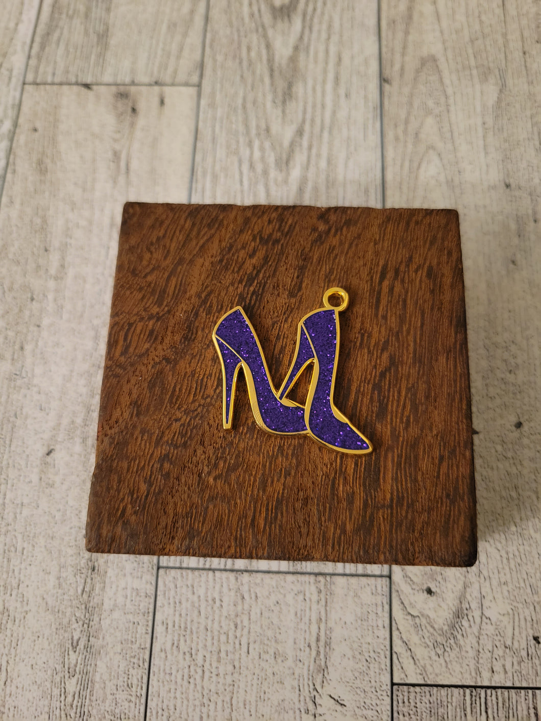 Purple sparkle heels - Charm