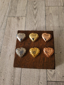 Puff Heart (large) - Charm