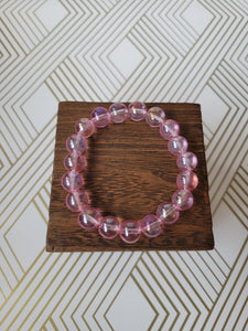 Twinkle (pink or periwinkle) - Beaded Bracelet