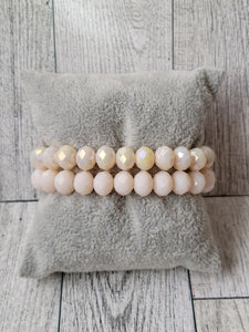 Cream Dream - Beaded Bracelet Set