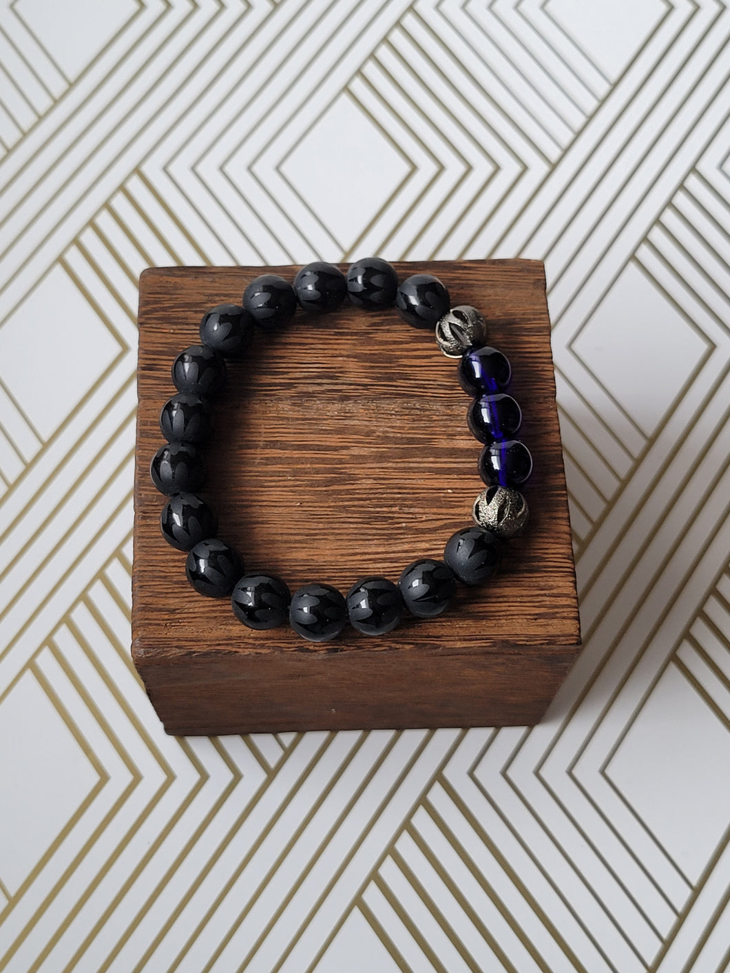 Black Panther - Beaded Bracelet