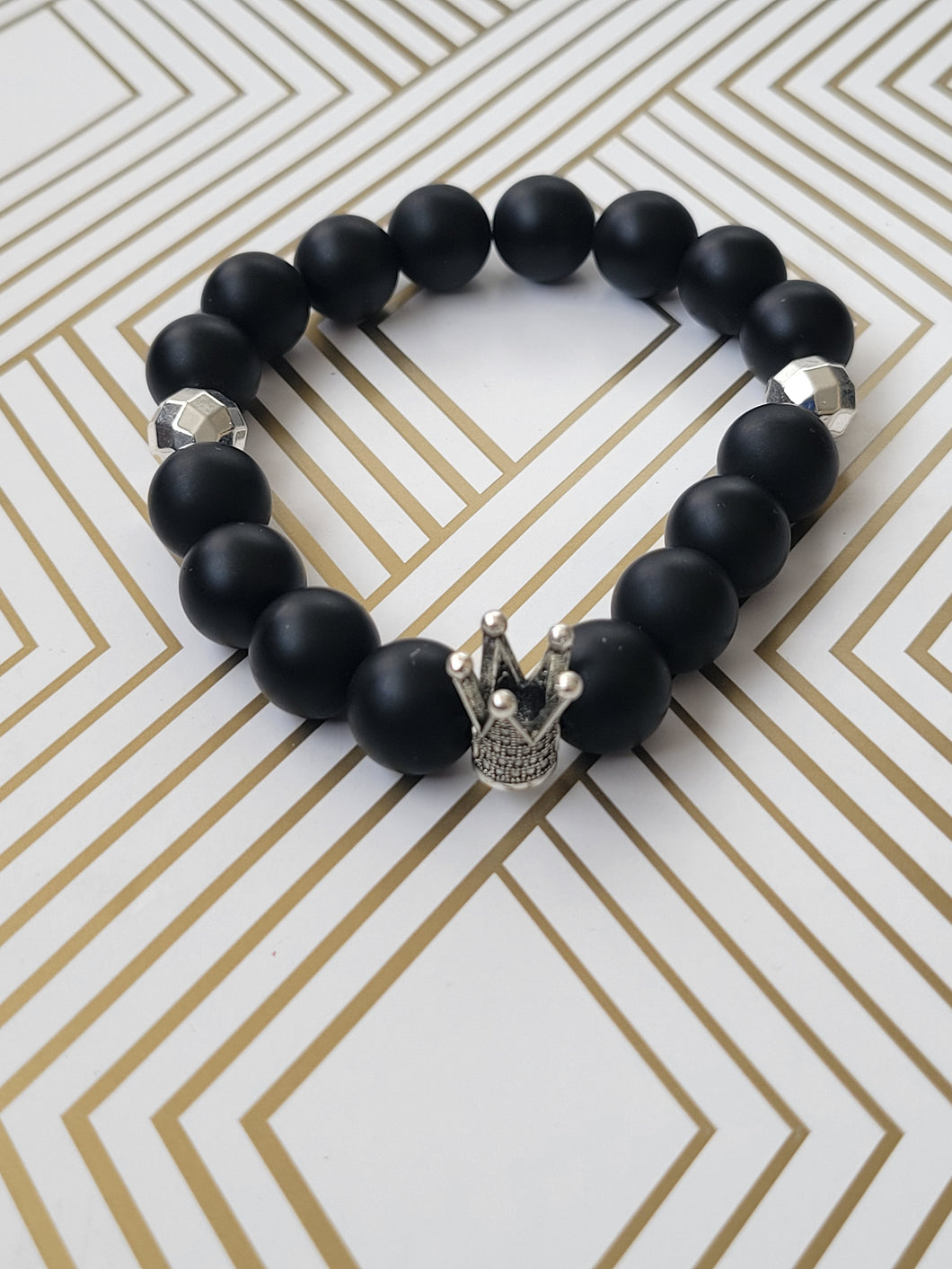 T'Challa (silver or gold) - Beaded Bracelet