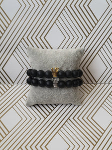 T'Challa (silver or gold) - Beaded Bracelet