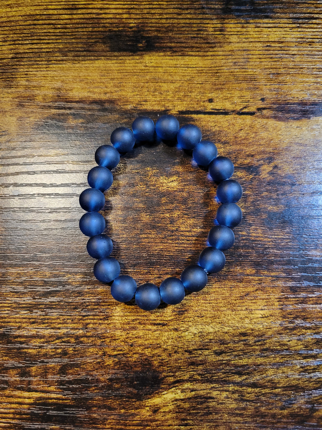 Navy frosted - Beaded Bracelet