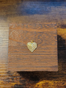 In Memory of Heart w/ Wings- Charm