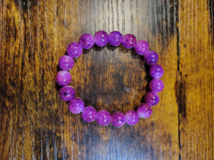 Purple watercolor - Beaded Bracelet