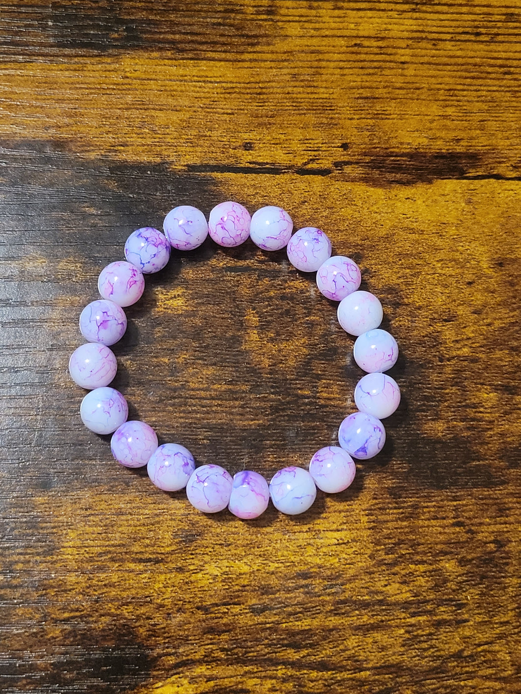 Pinky Purple - Beaded Bracelet