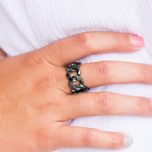 Load image into Gallery viewer, Link Up - Black - Paparazzi Accessories
