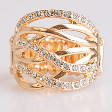 Load image into Gallery viewer, Wrapped Up In Shimmer - Gold - Paparazzi Accessories
