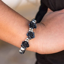 Load image into Gallery viewer, What A FLEUR-t! - Black - Paparazzi Accessories
