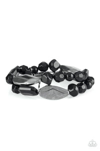 Rockin Rock Candy - Black - Paparazzi Accessories