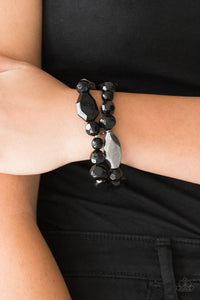 Rockin Rock Candy - Black - Paparazzi Accessories