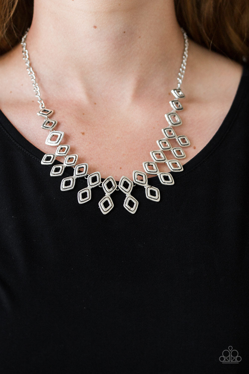 Geocentric - Silver - Paparazzi Accessories
