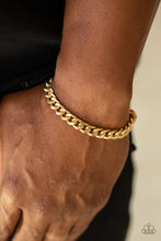 Load image into Gallery viewer, Rulebreaker - Gold - Paparazzi Accessories
