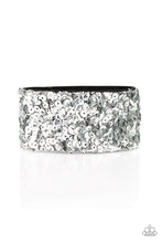 Load image into Gallery viewer, Starry Sequins - Silver - Paparazzi Accessories
