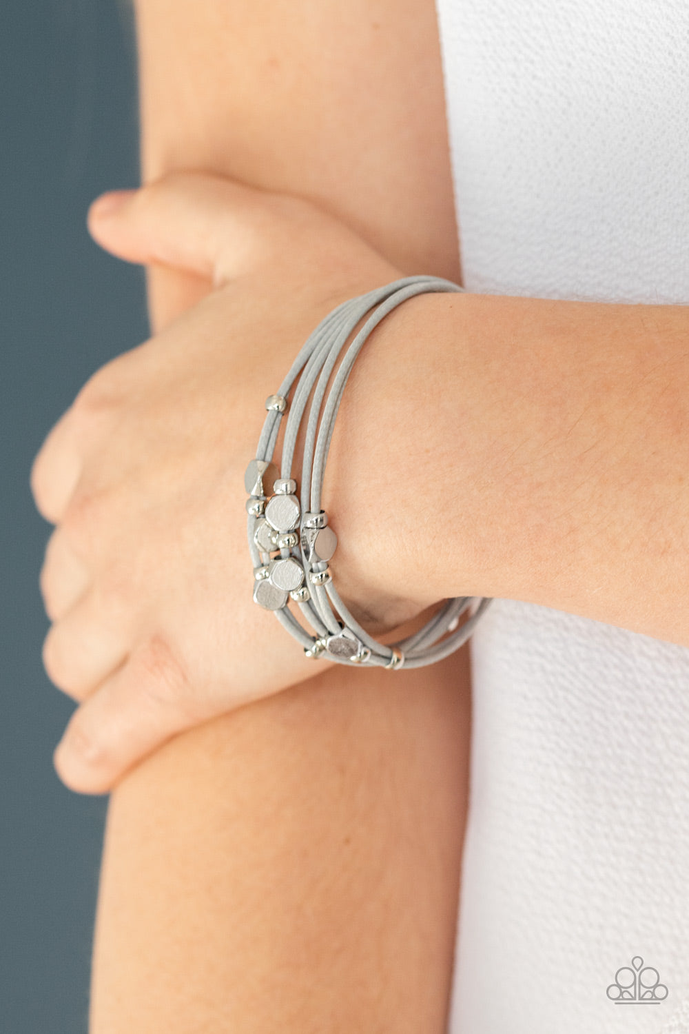 Cut The Cord - Silver - Paparazzi Accessories