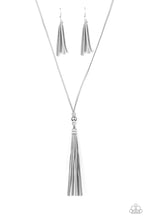 Load image into Gallery viewer, Hold My Tassel - Silver - Paparazzi Accessories
