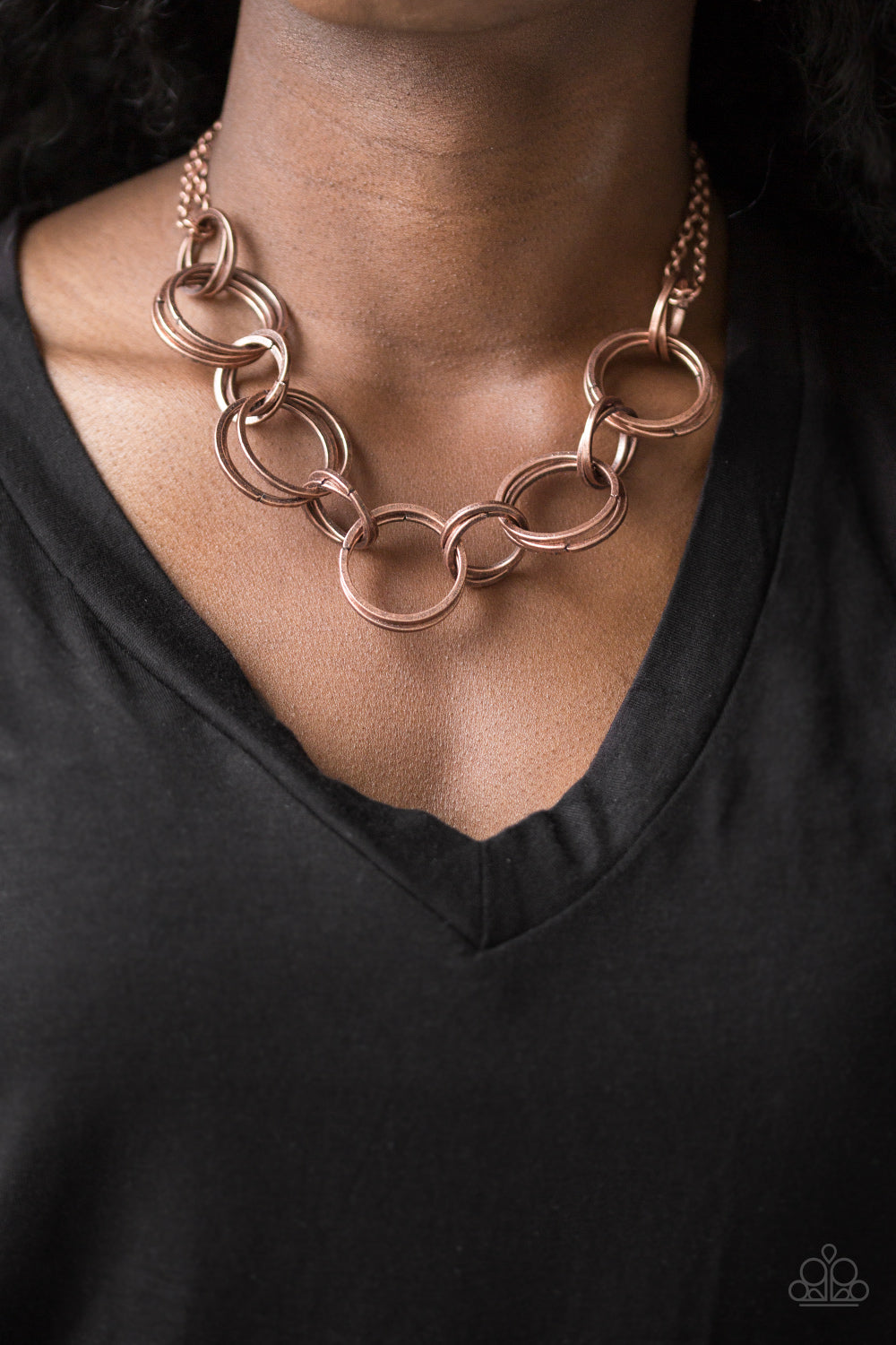 Jump Into The Ring - Copper - Set - Paparazzi Accessories