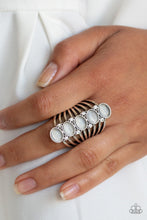 Load image into Gallery viewer, Bling Your Heart Out - White - Paparazzi Accessories
